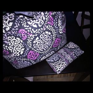 Vera Bradley bag, with matching wallet